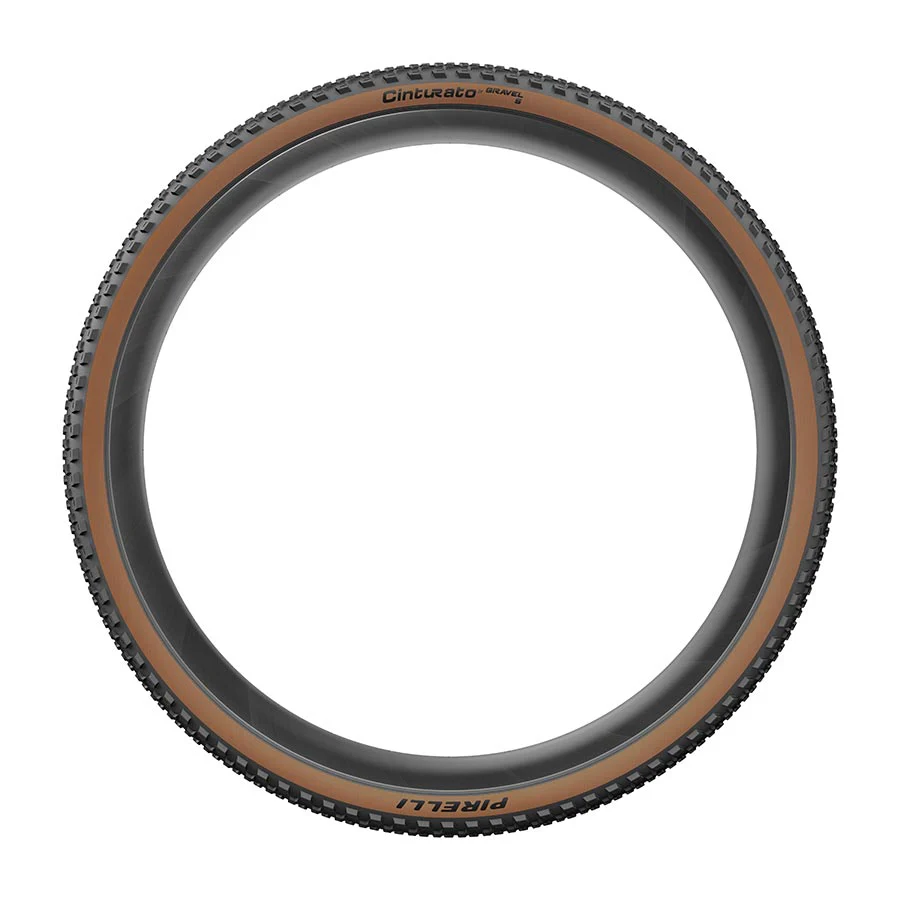 Pirelli Cinturato Gravel S Tire - 700 x 45 Tubeless Folding Black/Tan