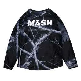 *MASH* night camo long sleeve riding shirt