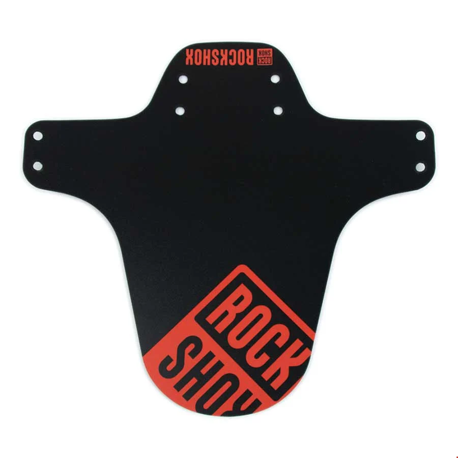 RockShox MTB Fender Black with Fire Red Print