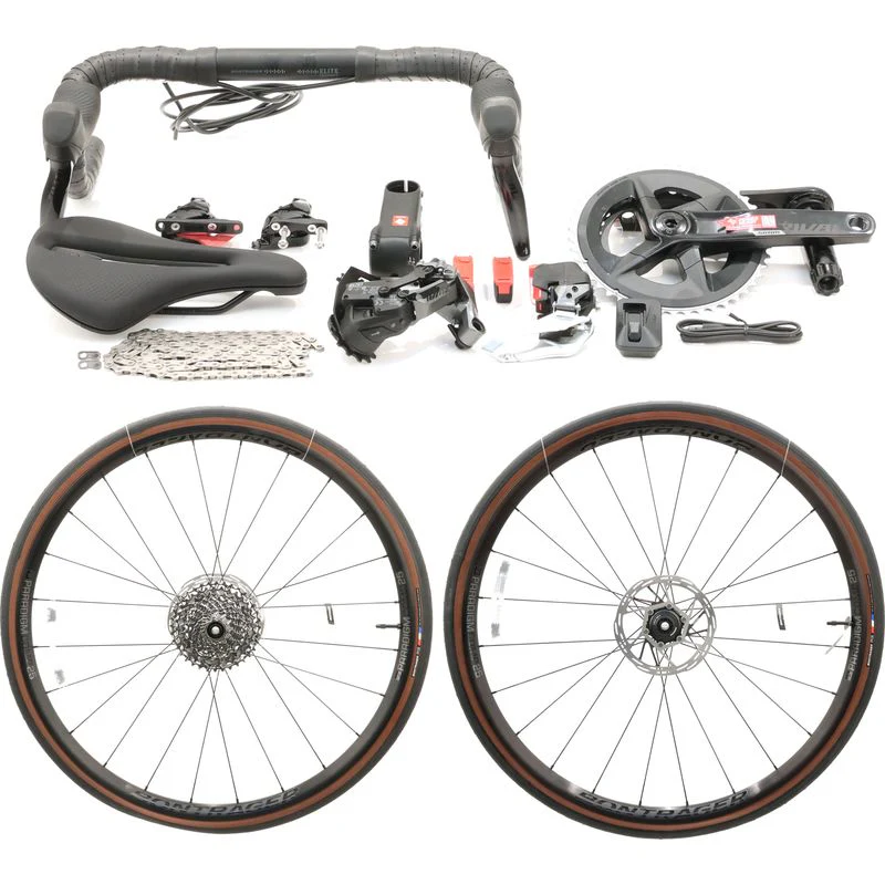 SRAM Rival AXS 12-Speed Build Kit, 46/33T, 10-36T, Alloy Paradigm Comp 25 Wheels