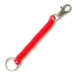 *SUPER COIL* clip on key coil (red)