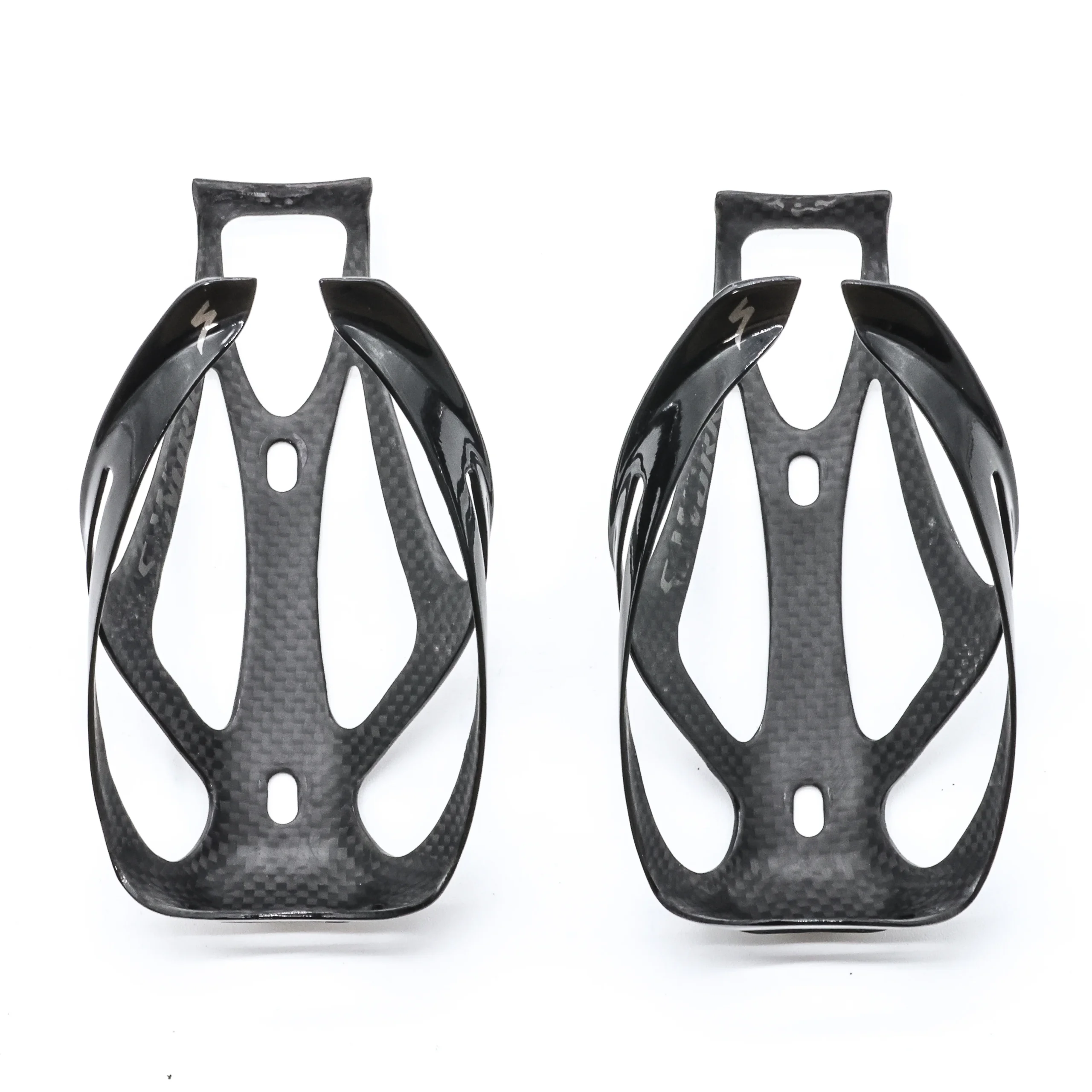 Specialized S-Works Rib III Gloss Carbon Top Load Bottle Cages Pair - 44g