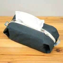 *BLUE LUG* box tissue pouch (wax grey)