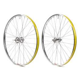 *CRUST BIKES* rim brake wheelset (polish/100/135mm)