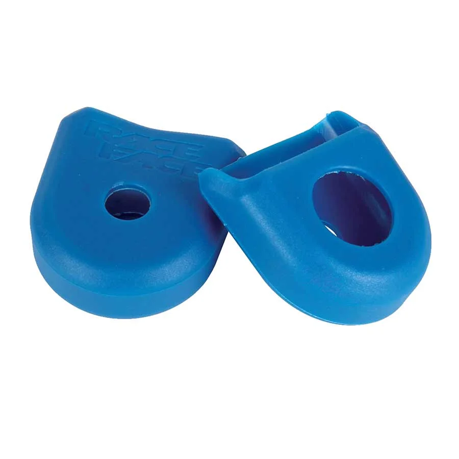 Race Face Crank Boots: For Carbon Cranks 2-Pack Blue