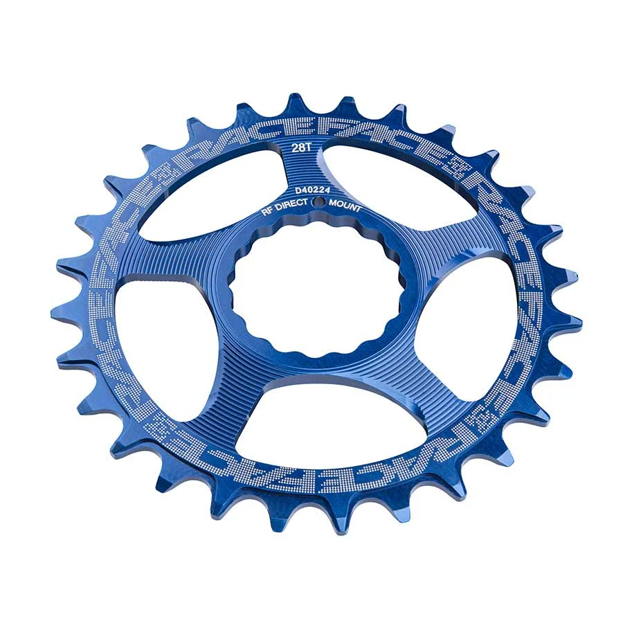 Race Face Narrow Wide Chainring: Direct Mount CINCH 30t Blue