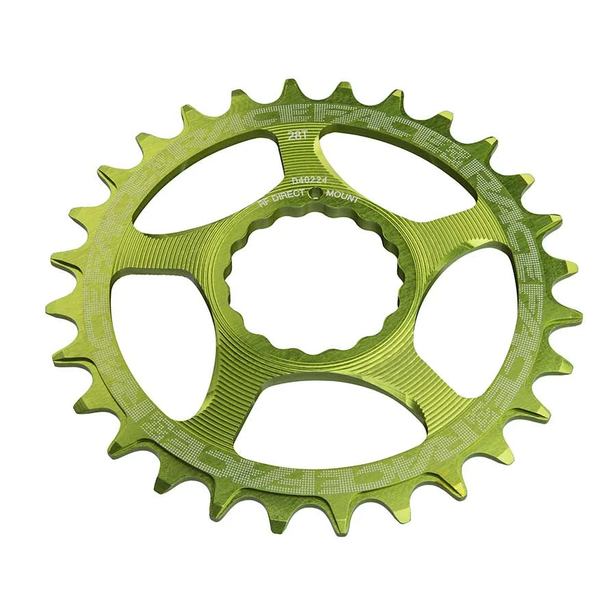 Race Face Narrow Wide Chainring: Direct Mount CINCH 30t Green