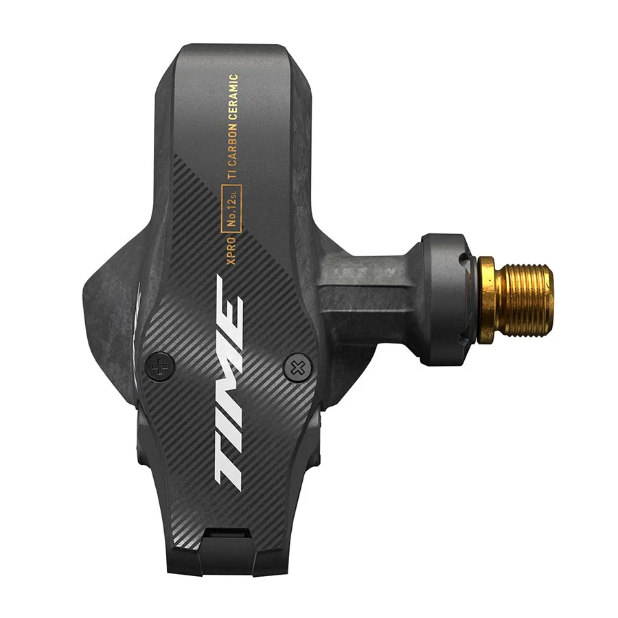 TIME Time XPRO 12SL Pedals - Single Sided Clipless Carbon 9/16" Carbon/Gold QF 51 B1
