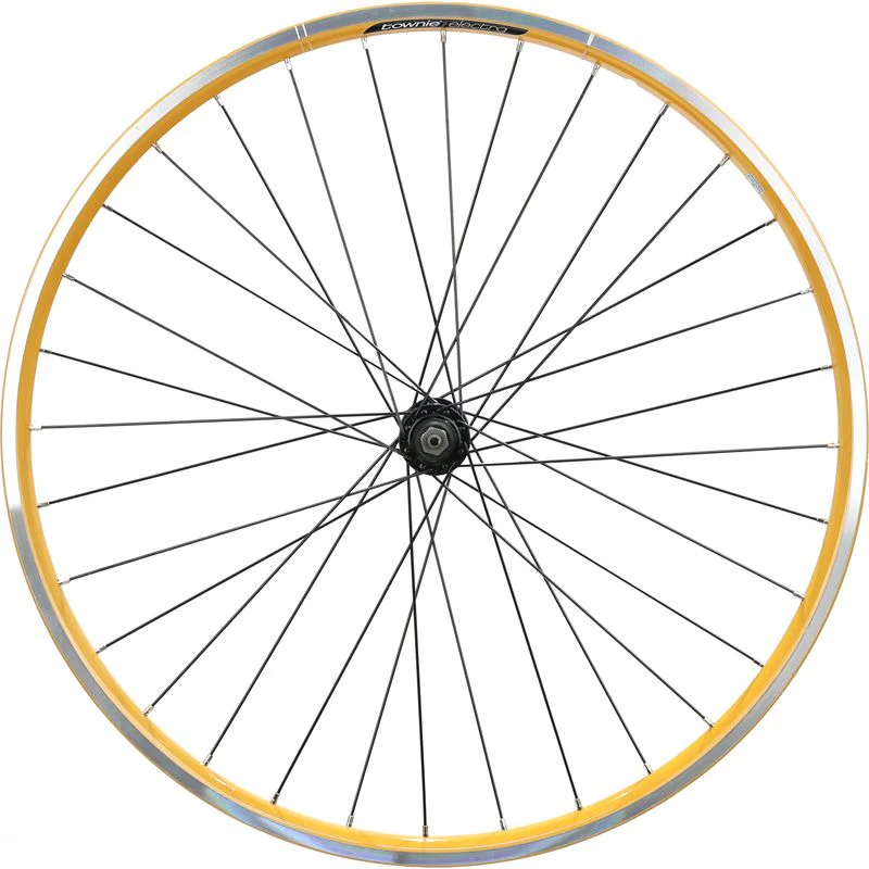 Electra Townie 7D 26" yellow Front Wheel, Clincher, Quick release, Rim Brake