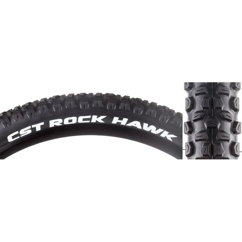 CST Rock Hawk All Condition Trail Mountain Bike Tire - 26 x 2.25 / Wire / Black