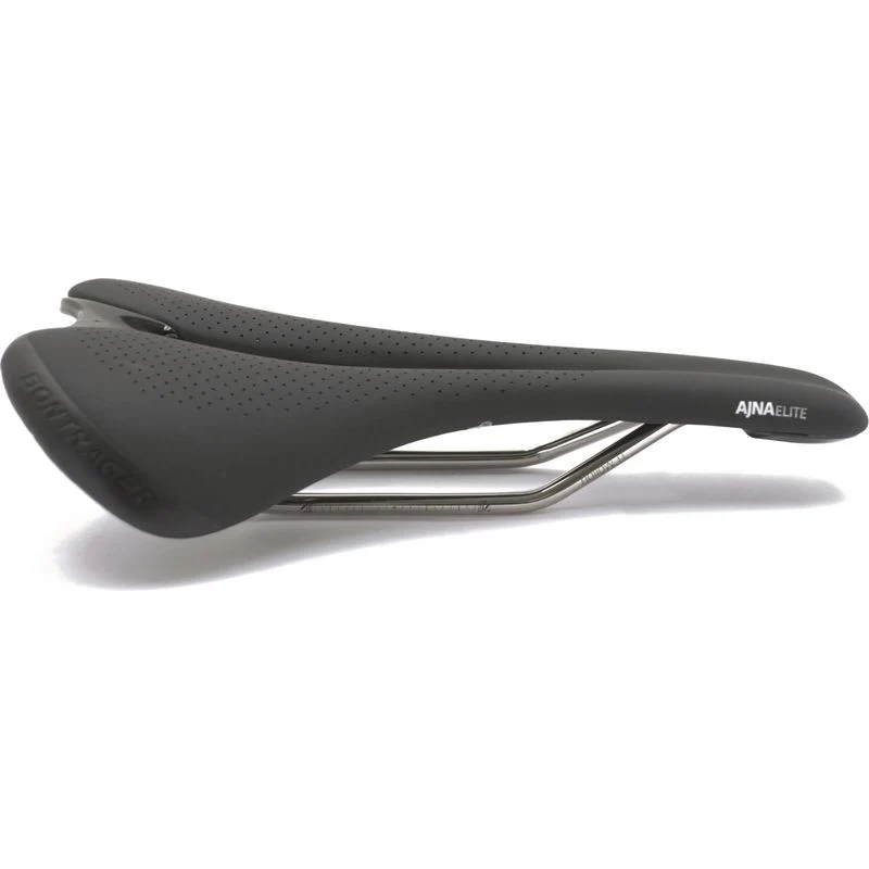 Bontrager Ajna Elite Womens Saddle, Titanium Rails, Medium 154mm, 2017, Black