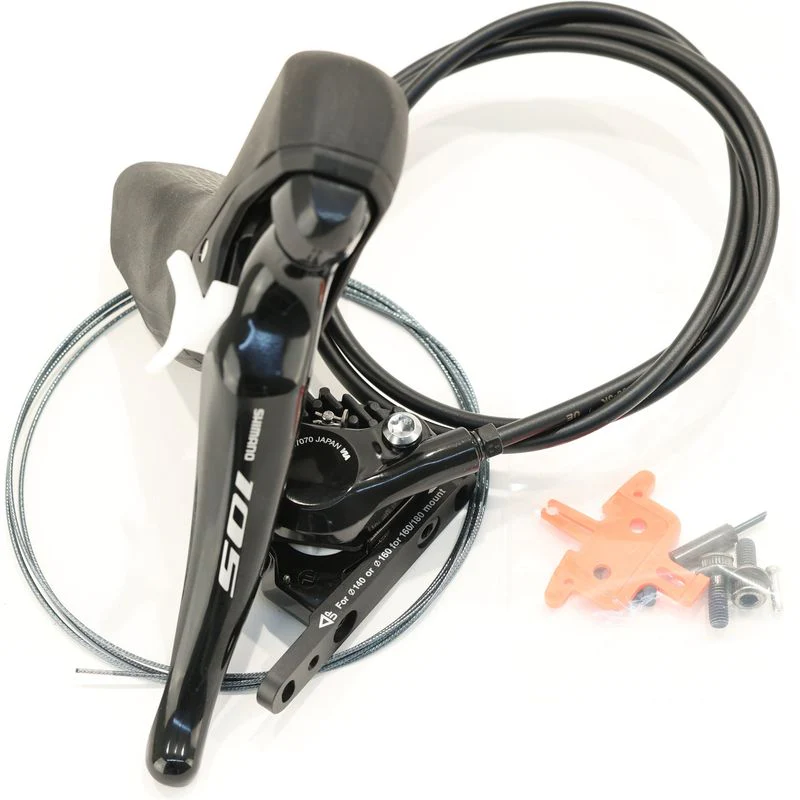 Shimano 105 ST-R7020 Left Hydraulic Shift/Brake Lever + BR-R7070 Flat Mount Caliper