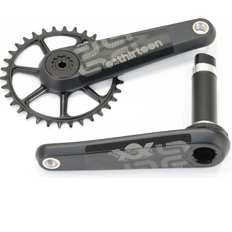 e*thirteen XCX Race Carbon Crankset, 170mm, 34T, Boost, 52mm CL, 30mm Spindle