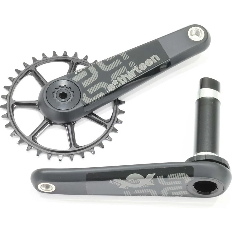 e*thirteen XCX Race Carbon Crankset, 175mm, 34T, Boost, 52mm CL, 30mm Spindle