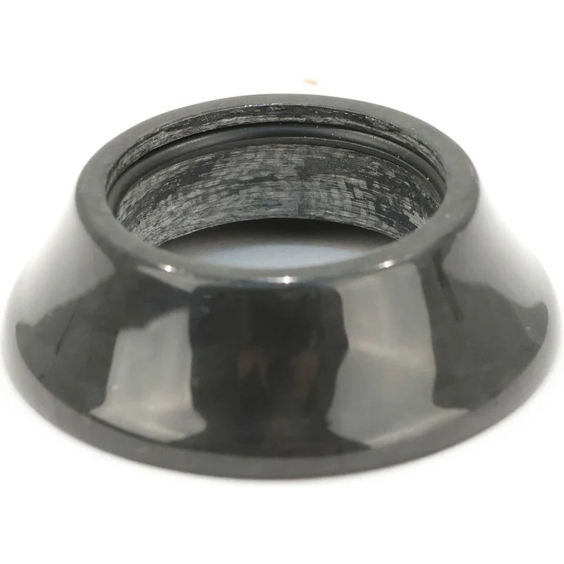 FSA 28.6mm Headset Top Cap, 15mm Stack, Black Carbon