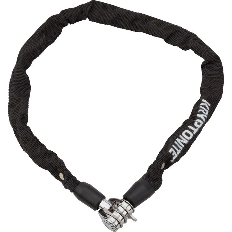Kryptonite Keeper 465 Chain Lock with 3-Digit Combo: 2.13' x 4mm Black