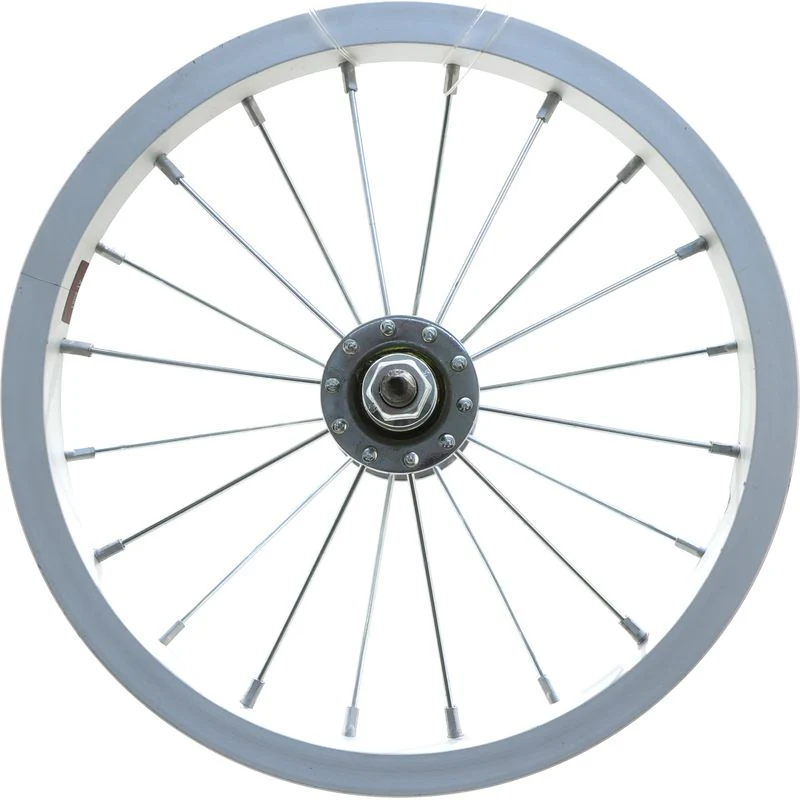 12" Aluminum Front Wheel, Rim Brake, Silver 20 Spoke Bolt On, ETRTO 203-20