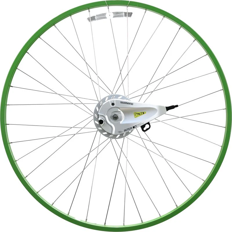 Electra Amsterdam 700c Front Wheel, Dynamo Hub, Roller Brake, Bolt-On, Green