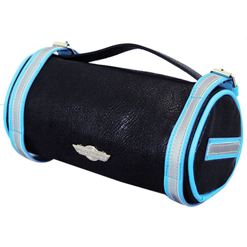 Moto Racer Duffle Handlebar Bag Black/Blue