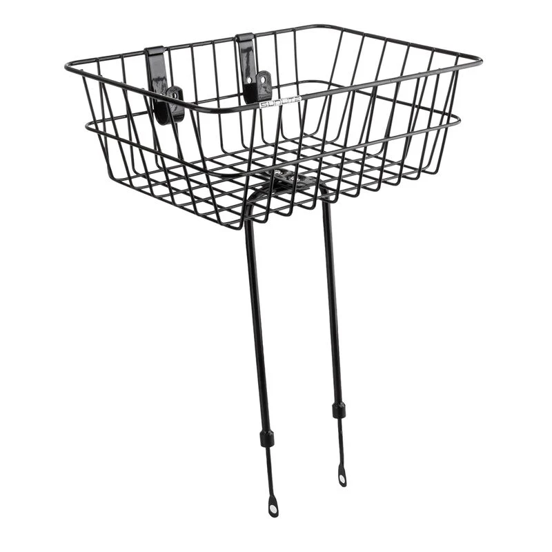 BASKET SunLite Front WIRE FXD 15x10x5 Black w/LEGS
