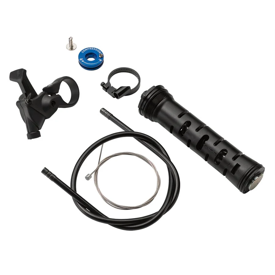 RockShox Remote Upgrade Kit TurnKey 17mm Includes Remote Comp. Damper PopLoc Right 32mm Sektor Silver/XC32/Recon Silver B1
