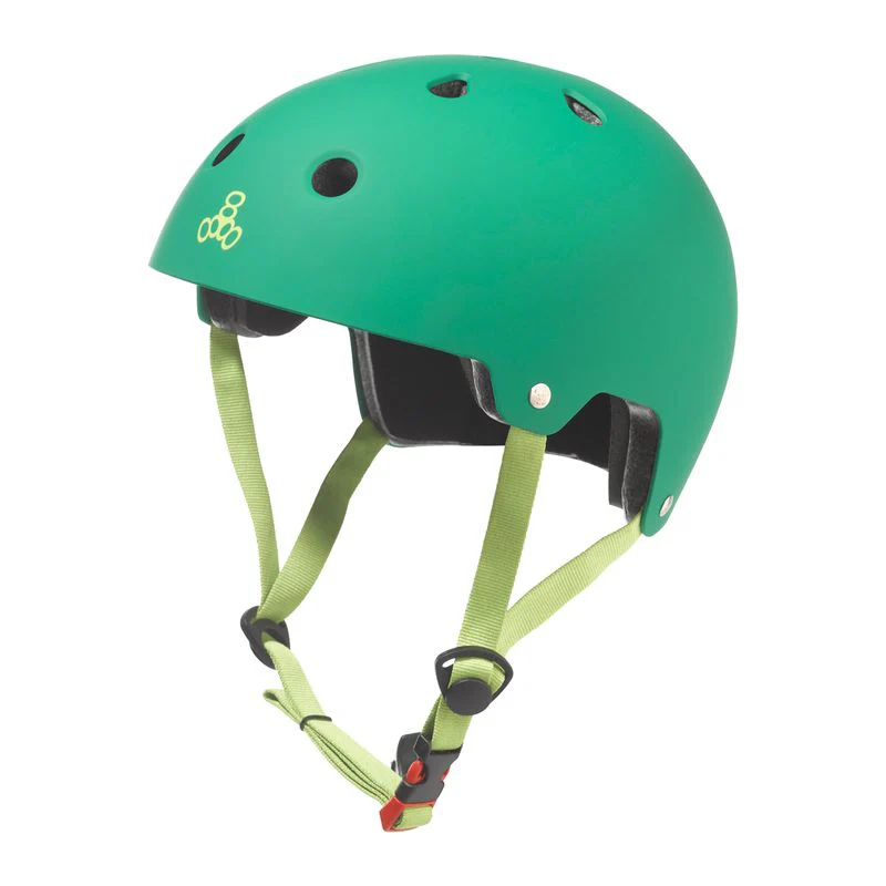 Triple8 Brain Saver Skate/Bike Helmet Lg-Xl Grn-Rbr