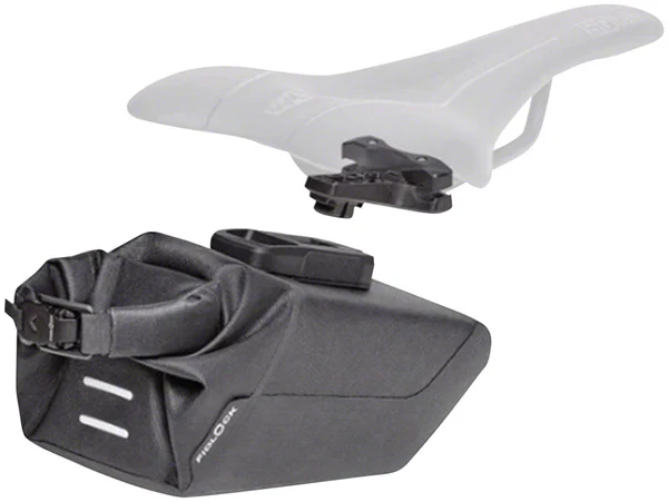 Fidlock Pinclip Saddle Bag and Base - Medium, Black