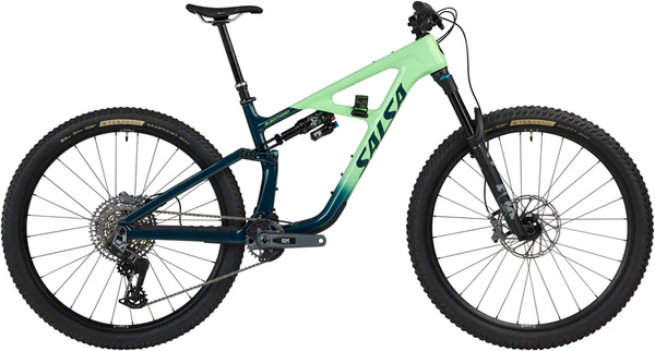 Salsa Blackthorn 125 C GX AXS Transmission Bike - 29", Carbon, Slate / Citrus, X-Large