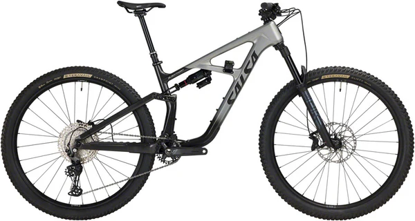 Salsa Blackthorn 125 C Deore 12 Bike - 29", Carbon, Coffee Black /Smoke, Medium