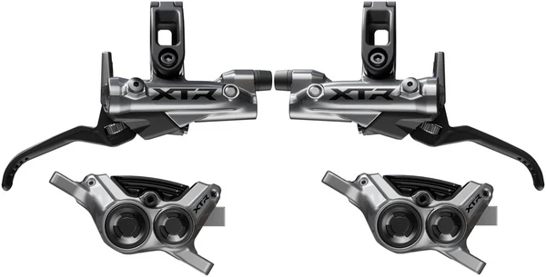 Shimano XTR M9220 Enduro Disc Brake Upgrade Kit - Right and Left BL-M9220 Levers, Post Mount, Front and Rear BR-M9220