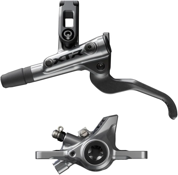 Shimano XTR M9200 XC Disc Brake and Lever - Left/Front,Post Mount, 2-Piston Caliper, SM-BH90-SS Hose, Metal Pads, Gray