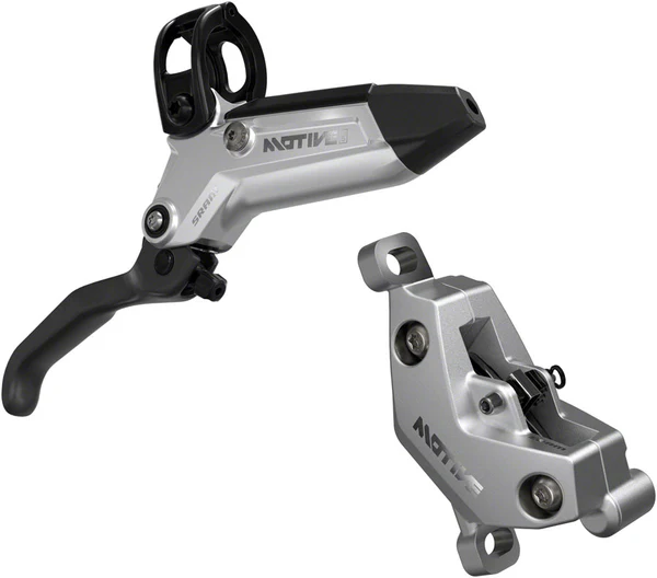 SRAM Motive Ultimate Disc Brake and Lever - Rear or Front, 2000mm Hose, Post Mount, 4-Piston, Alum Lever Body, Carbon