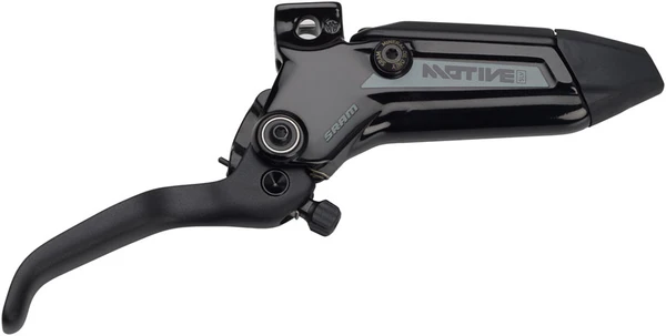 SRAM Motive Silver Disc Brake Lever Assembly - Aluminum Lever Blade, Gloss Biack, A1+