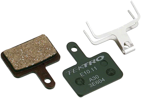 Tektro E10.11 Disc Brake Pads - Low Noise Resin Compound, For 2-Piston Brake Caliper