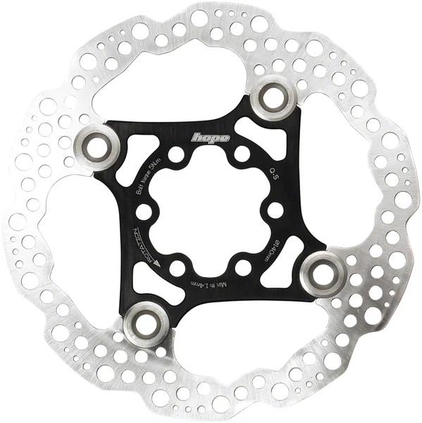 Hope Floating Disc Rotor: 180mm Black
