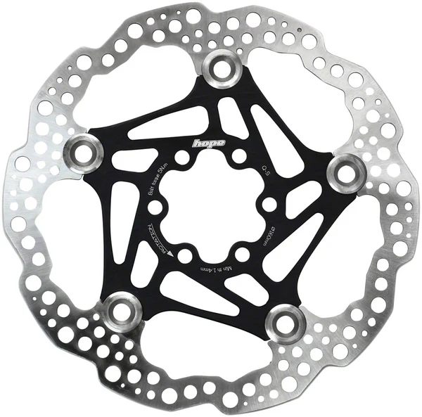 Hope Floating Disc Rotor: 160mm Black