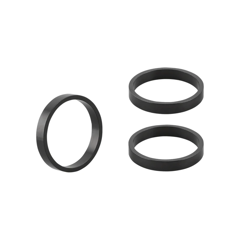 Road or Mountain Bike Headset Spacer kit, 5mm /28.6mm Aluminum Alloy - Pack of 3