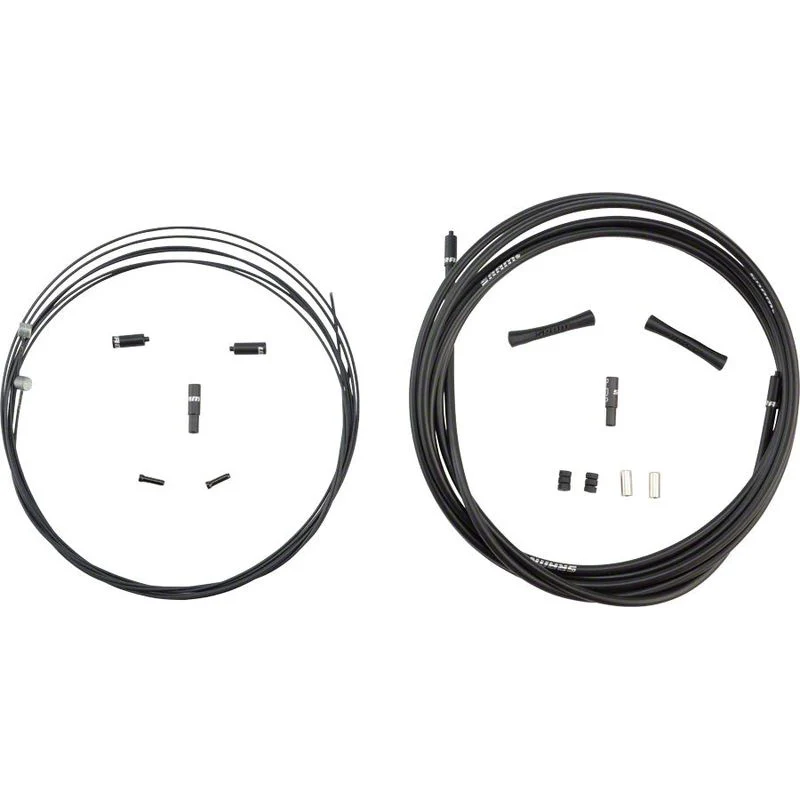 SRAM SlickWire MTB Hybrid Bike 5mm Brake Cable & Housing Set Front & Rear Black