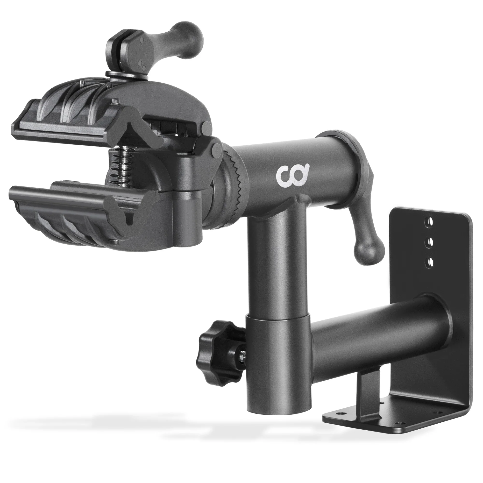 CyclingDeal Wall/Bench Mount Bike Repair Stand - Premium Bicycle Mechanics Maintenance Workstand with Adjustable 360-Degree Rotatable Clamp Head - for MTB Mountain Road Bikes up to 25kg/55 lbs