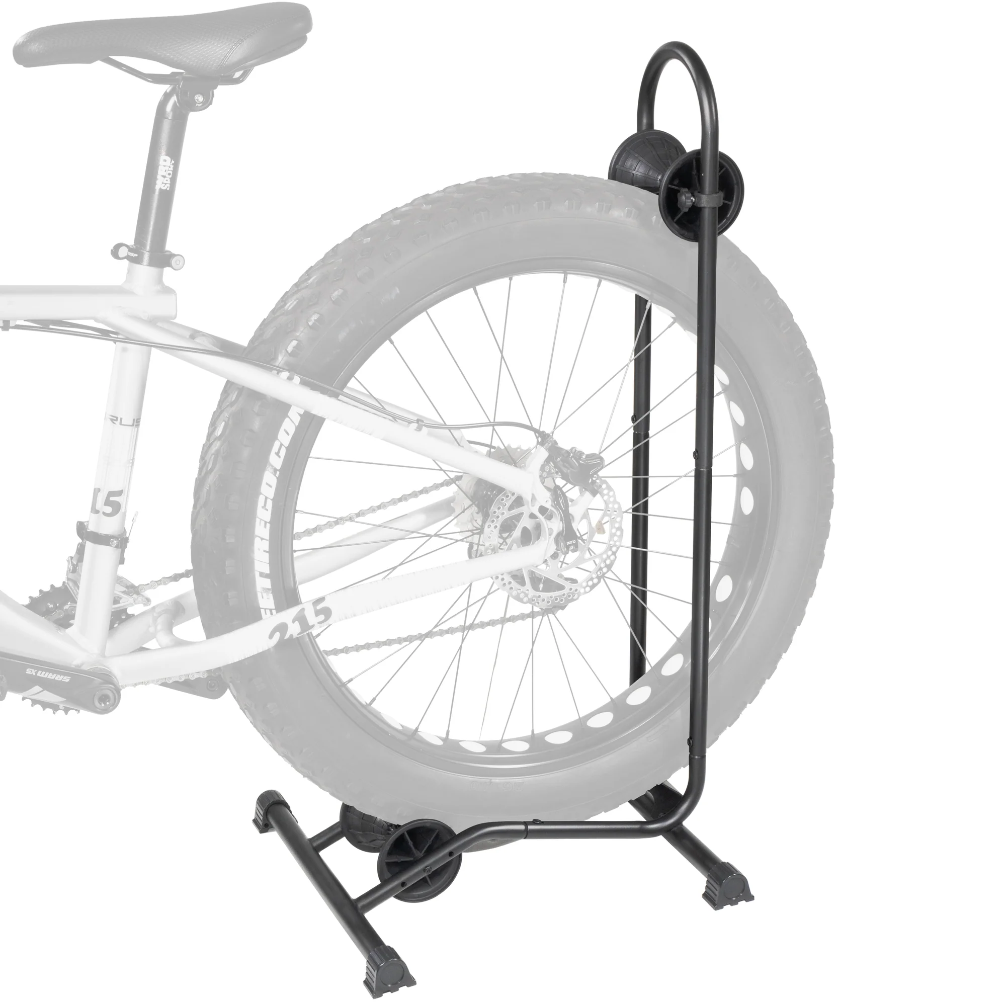 BikeHand Bike Floor Stand Parking Rack Stand - for 24"-29" Mountain MTB & Road Bikes Bicycles Indoor Outdoor Garage Storage - Fat Bike New Version for 1 Bike