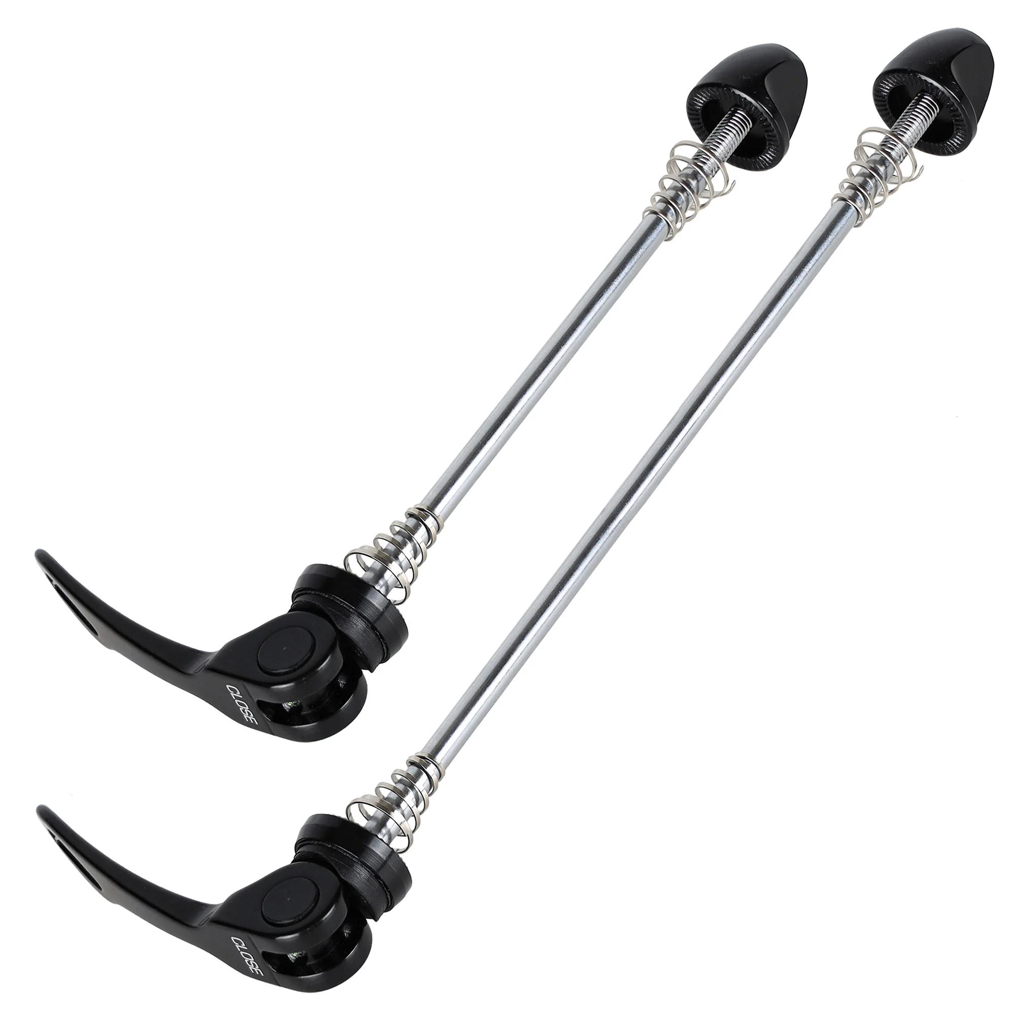 CyclingDeal Bike Quick Release Skewers for MTB or Road Bicycles - Axles Set Replacement QR Lever Set for Bike Wheel Hub - for MTB
