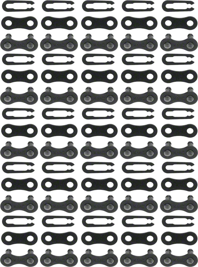 KMC KMC Z410 Master Link - Single Speed 1/2" x 1/8" Black 25 Pairs