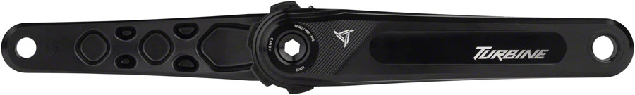 Race Face Turbine Crankset - 160mm Direct Mount 143mm Spindle CINCH Interface 7050 Aluminum BLK