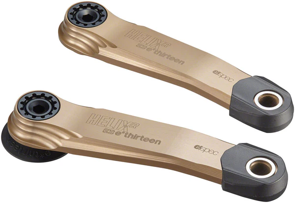 Helix R e*spec AL Crank Arm Set - 165mm, BOSCH Gen4-Brose S Mag-TQ HPR50, with Self Extractor, Bronze