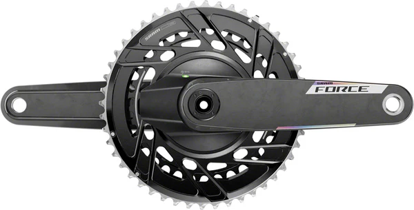 SRAM Force AXS Power Meter Crankset - 165mm, 12-Speed, 50/37t Thread Mount, 8-Bolt PM Spider, DUB Spindle, Carbon, E1