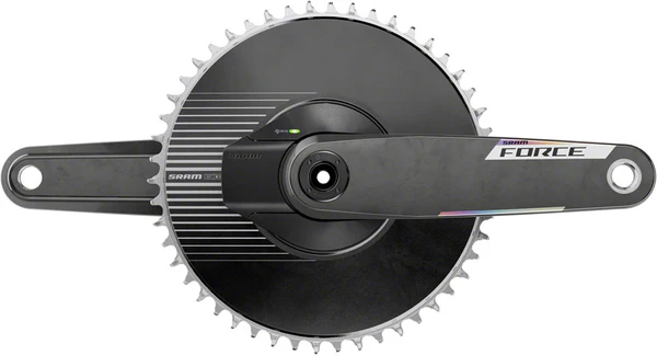 SRAM Force 1 AXS Power Meter Crankset - 165mm, 12-Speed, 50t Aero PM Chainring, 8-Bolt Direct Mount, DUB Spindle,