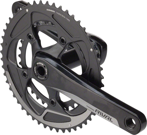 SRAM Rival 22 BB30 170mm Yaw 50-34 110mm BCD Crankset, No Bottom Bracket
