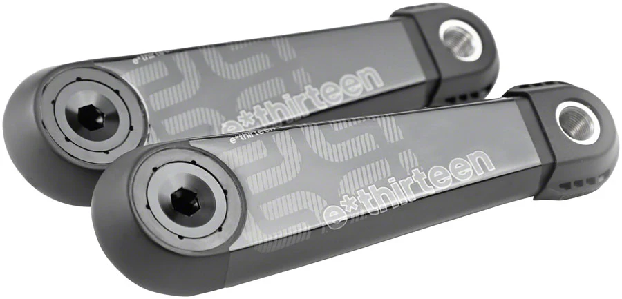 E*thirteen e*spec Race Carbon ebike Crank Arm Set - 165mm Brose S Mag Fazua Ride 50 Self Extractor BLK Carbon Fiber
