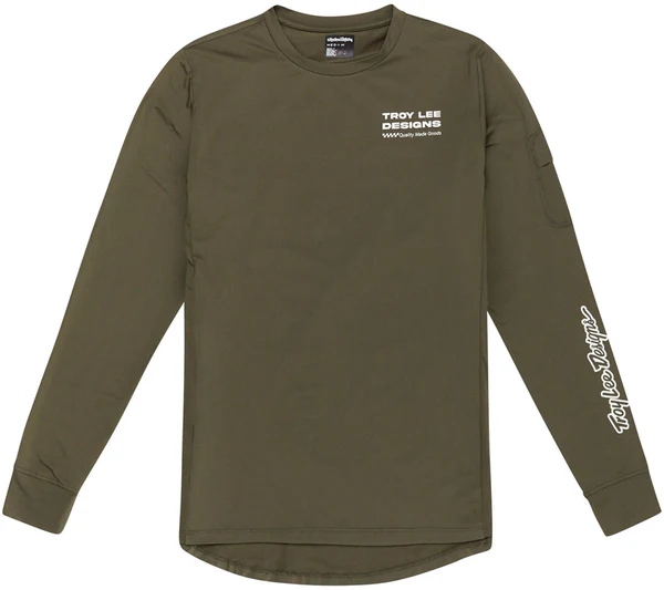 Troy Lee Designs Ruckus Long Sleeve Ride Tee Factory Caper, Small
