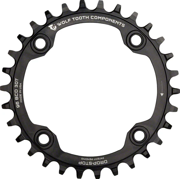 Wolf Tooth Components Drop-Stop Chainring: 34T x 96 BCD Shimano Symmetric Cranks